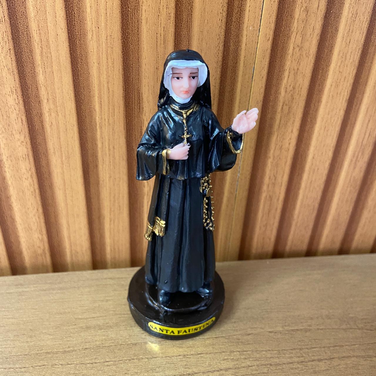 IMAGEM DE RESINA NACIONAL SANTA FAUSTINA 13CM (1 UNIDADE)