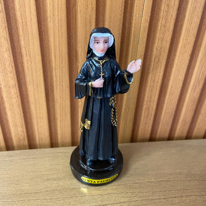 IMAGEM DE RESINA NACIONAL SANTA FAUSTINA 13CM (1 UNIDADE)