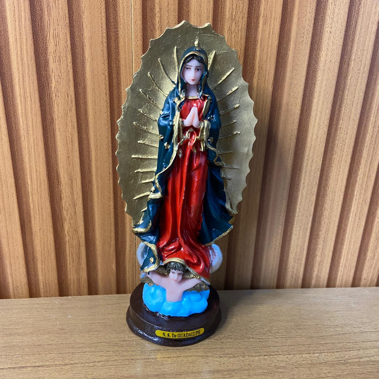 IMAGEM DE RESINA NACIONAL NOSSA SENHORA DE GUADALUPE 21CM (1 UNIDADE)