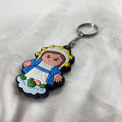 CHAVEIRO EMBORRACHADO NOSSA SENHORA DAS GRAÇAS MOD2 (12 UNIDADES)