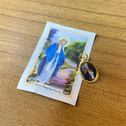 MEDALHA ALUMINIO MARIA PASSA A FRENTE (36 UNIDADES)