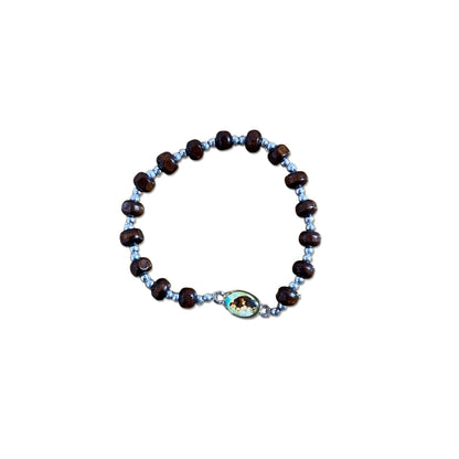 PULSEIRA DE MADEIRA SANTO ANTÔNIO  (01 UNIDADE)