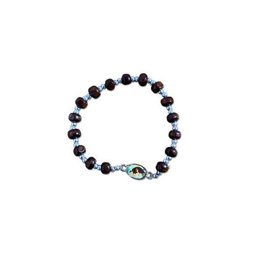 PULSEIRA DE MADEIRA SANTO ANTÔNIO  (01 UNIDADE)