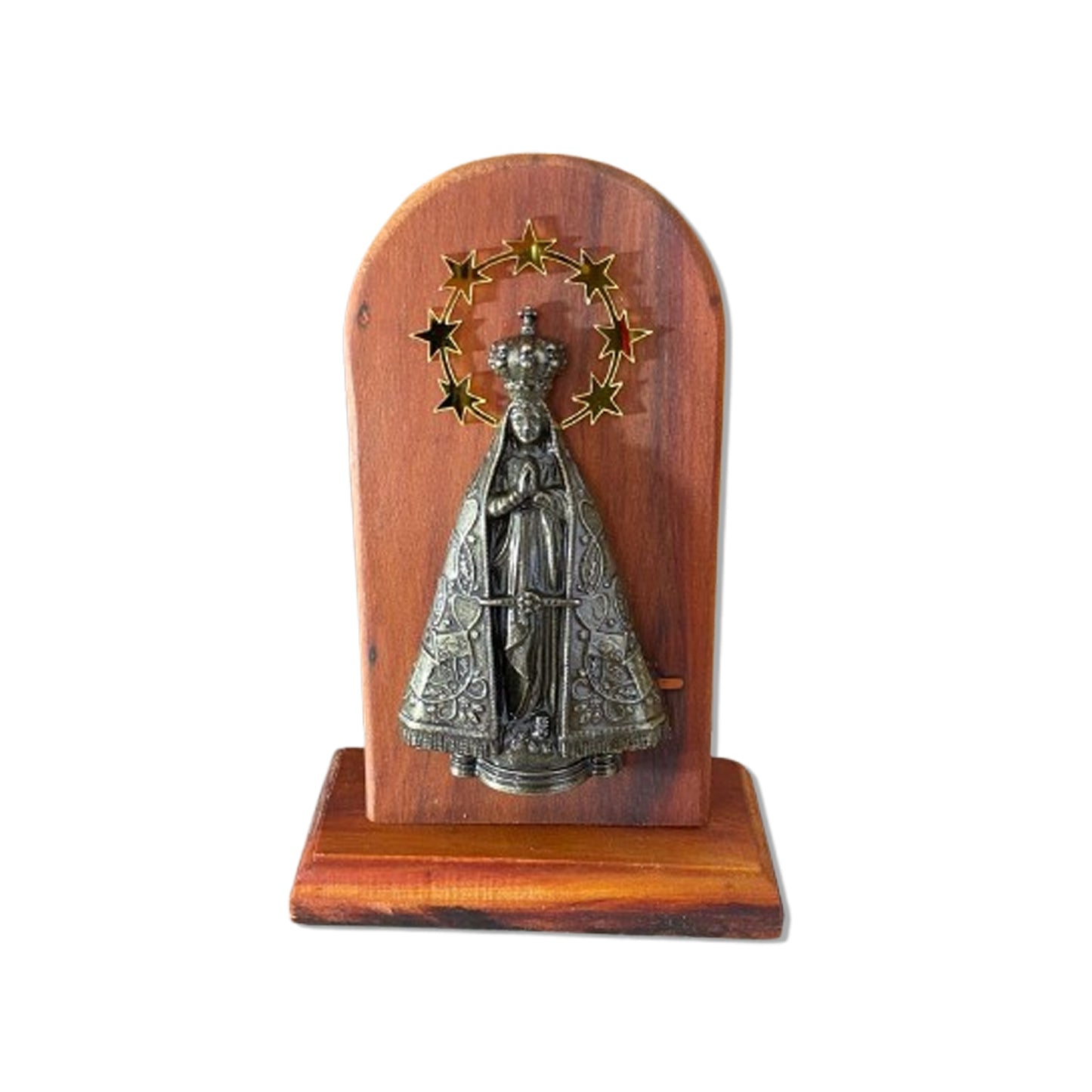ADORNO DE MESA MADEIRA NOSSA SENHORA APARECIDA 19CM (1 UNIDADE)