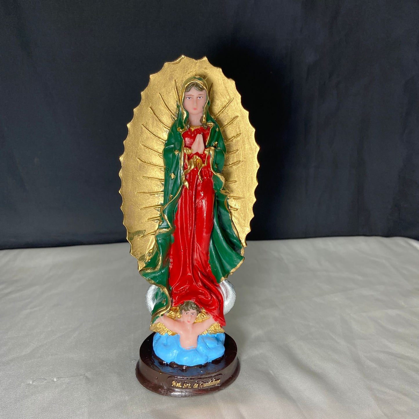 IMAGEM DE RESINA NACIONAL NOSSA SENHORA DE GUADALUPE 21CM (1 UNIDADE)