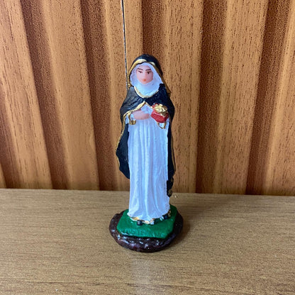 IMAGEM DE RESINA NACIONAL SANTA EDWIGES 07CM (6 UNIDADES)