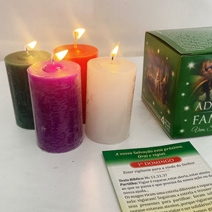 KIT VELA ADVENTO EM FAMÍLIA MOD1 (1 UNIDADE)