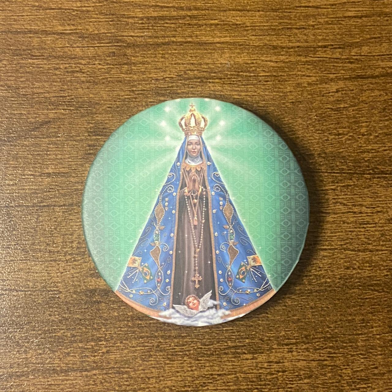 ESPELHO DE BOLSA NOSSA SENHORA DE APARECIDA ( 3 UNIDADES )
