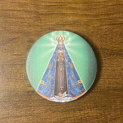 ESPELHO DE BOLSA NOSSA SENHORA DE APARECIDA ( 3 UNIDADES )