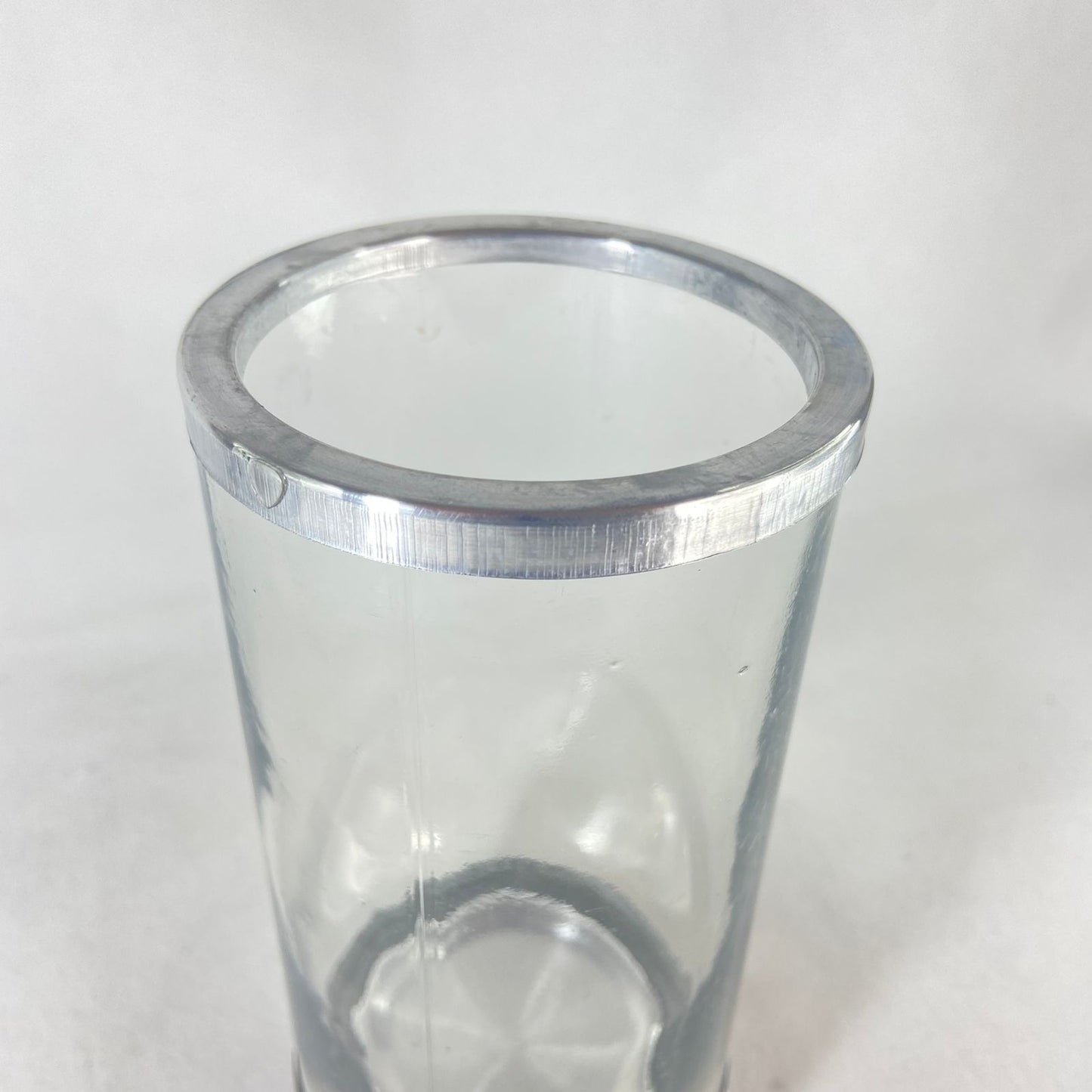 PORTA VELA DE VIDRO TRANSPARENTE G 18CM (1 UNIDADE)