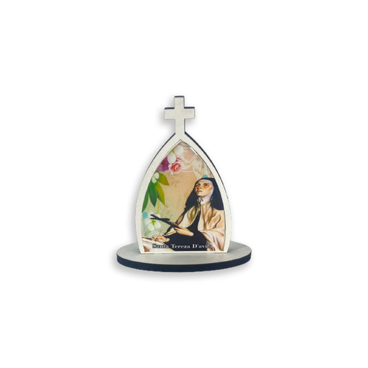CAPELA MDF DESMONTÁVEL SANTA TERESA D'AVILA 11CM (1 UNIDADE)