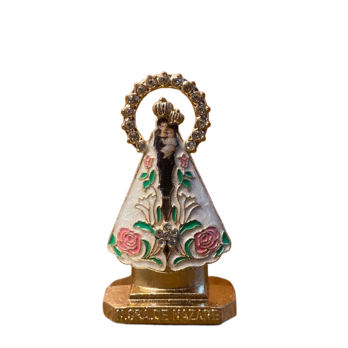 IMAGEM DE NOSSA SENHORA DE NAZARÉ PARA CARRO COM STRASS  (12 UNIDADES)