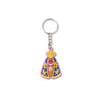 CHAVEIRO EMBORRACHADO NOSSA SENHORA APARECIDA ROSA (12 UNIDADES)