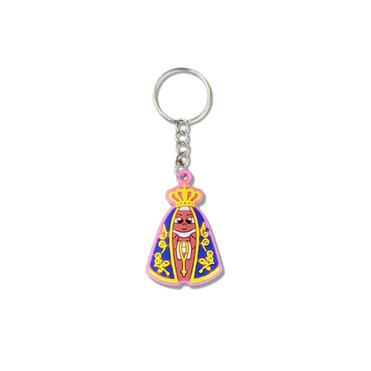 CHAVEIRO EMBORRACHADO NOSSA SENHORA APARECIDA ROSA (12 UNIDADES)