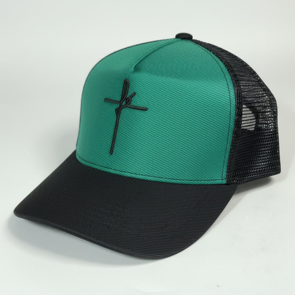BONÉ FÉ VERDE E PRETO  (1 UNIDADES)