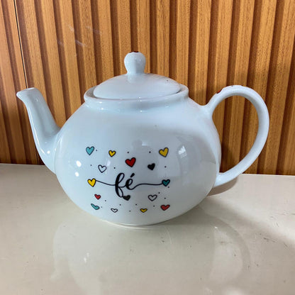 BULE DE PORCELANA BRANCO FÉ 1,600ML (1 UNIDADE)