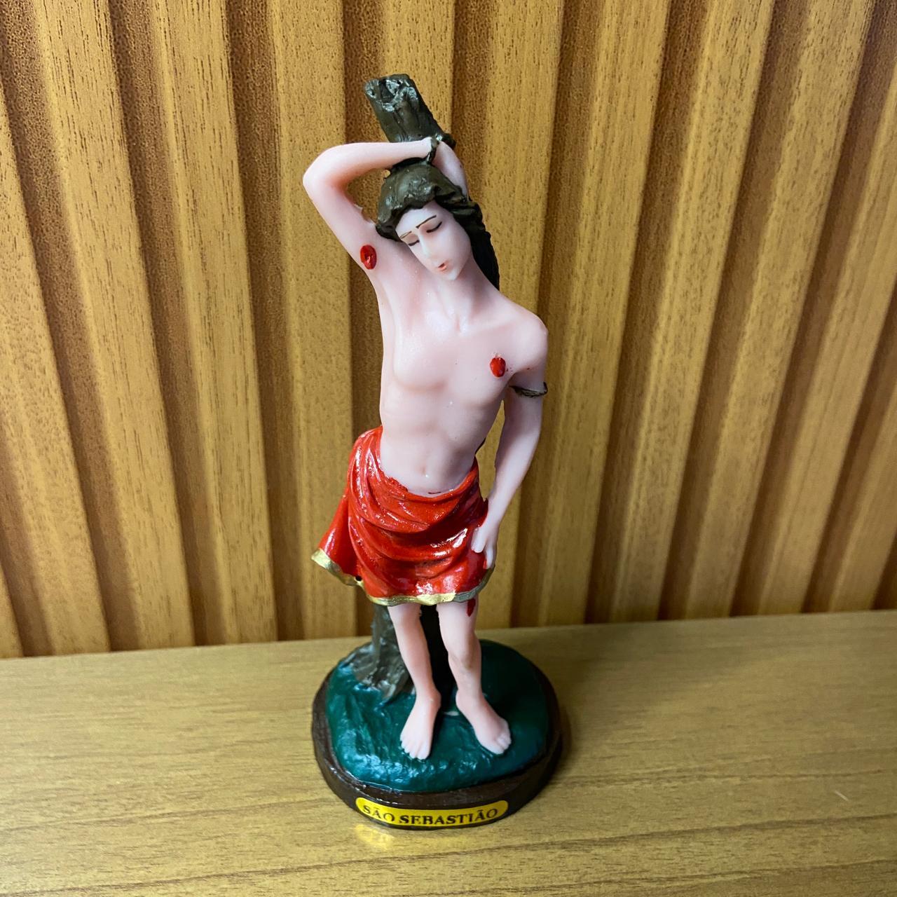 IMAGEM DE RESINA NACIONAL SÃO SEBASTIÃO 15CM (1 UNIDADE)