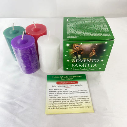 KIT VELA ADVENTO EM FAMÍLIA MOD1 (1 UNIDADE)