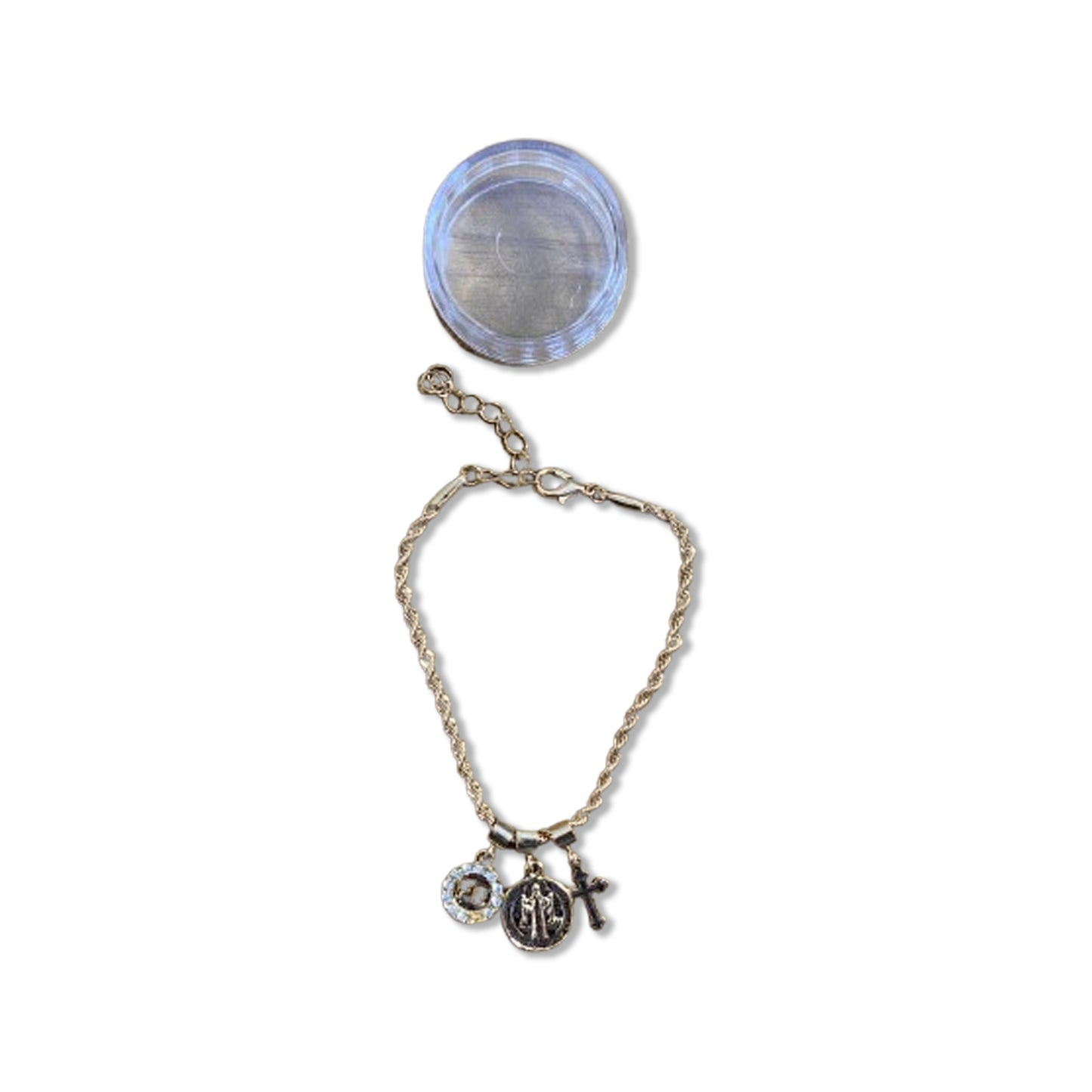 PULSEIRA DOURADA MEDALHA DE SÃO BENTO (6 UNIDADES)