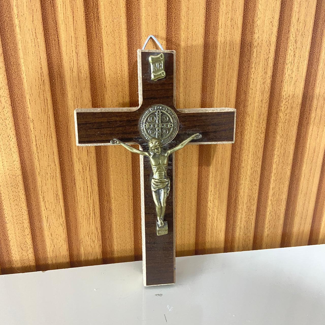 CRUCIFIXO MDF DE PAREDE 15CM (1 UNIDADE)