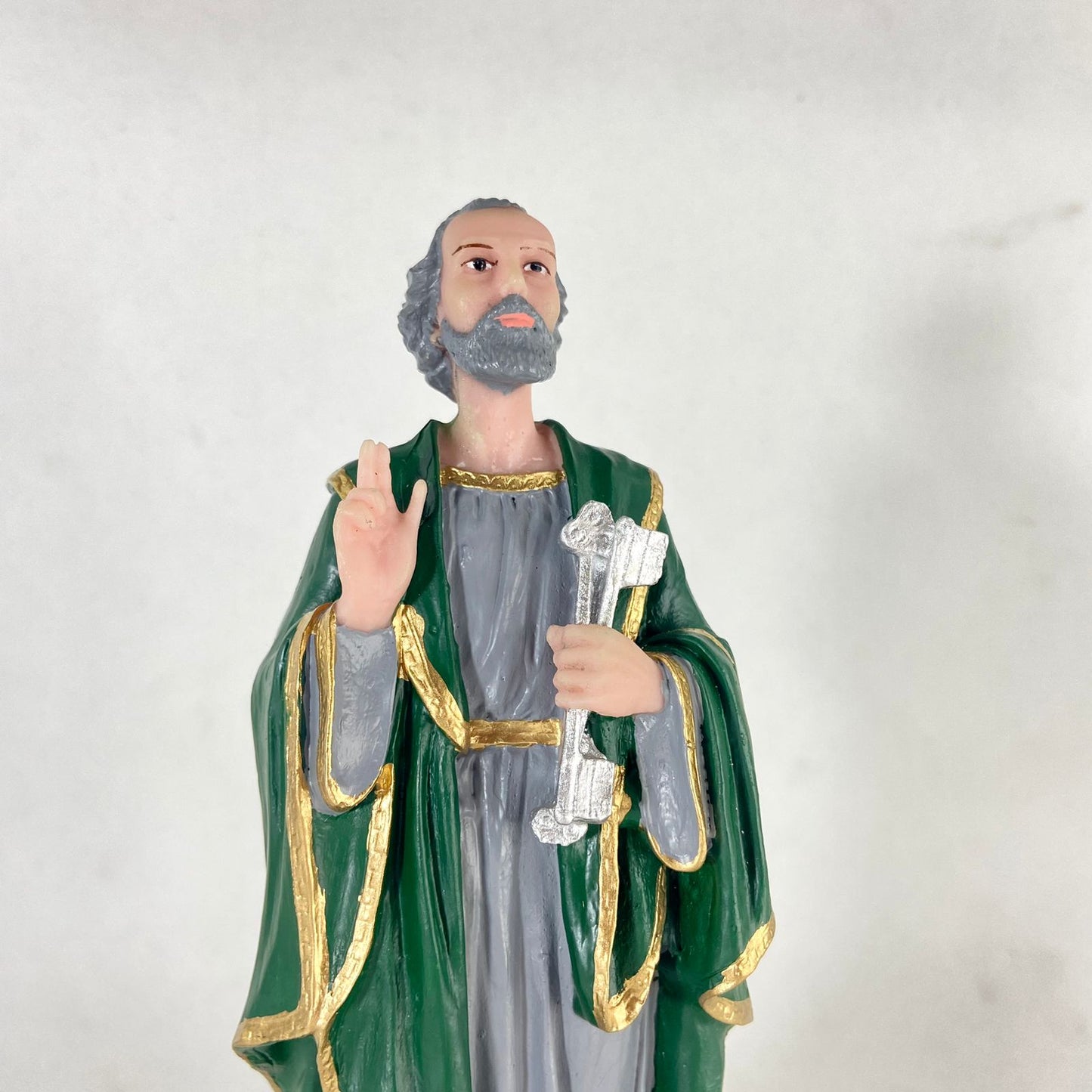 IMAGEM DE RESINA NACIONAL SÃO PEDRO 20CM (1 UNIDADE)