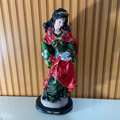 IMAGEM DE RESINA NACIONAL SANTA LUZIA MOD3 30CM  (1 UNIDADE)