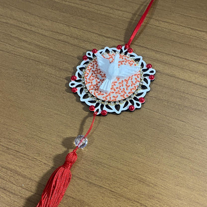 MANDALA DE BERÇO DIVINO ESPIRITO SANTO P VERMELHO (1 UNIDADE)