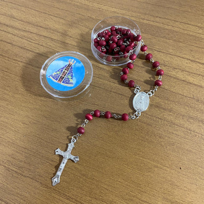 TERÇO PERFUMADO NOSSA SENHORA APARECIDA 6MM MOD2 (12 UNIDADES)