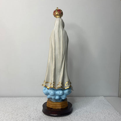 IMAGEM DE RESINA NACIONAL NOSSA SENHORA DE FÁTIMA 31CM (1 UNIDADE)