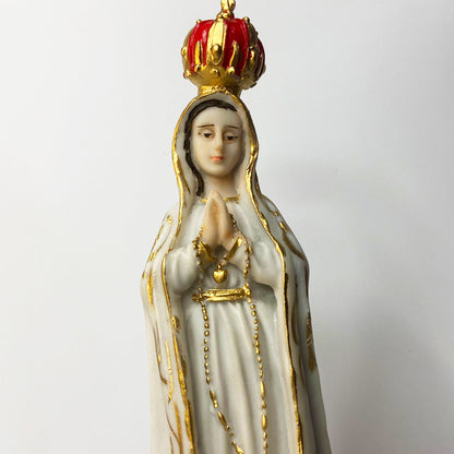 IMAGEM DE RESINA NACIONAL NOSSA SENHORA DE FÁTIMA 31CM (1 UNIDADE)