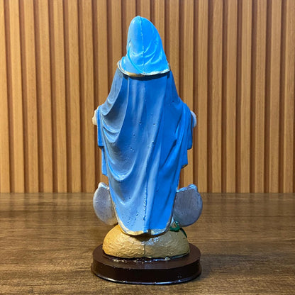 IMAGEM DE RESINA NACIONAL NOSSA SENHORA DAS GRAÇAS MEDALHA MILAGROSA 20CM (1 UNIDADE)