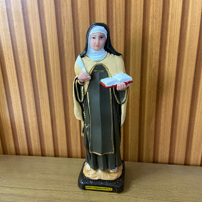 IMAGEM DE RESINA NACIONAL SANTA TERESA D'AVILA 21CM (1 UNIDADE)