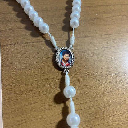 TERÇO PÉROLA CARLO ACUTIS 8MM (1 UNIDADE)