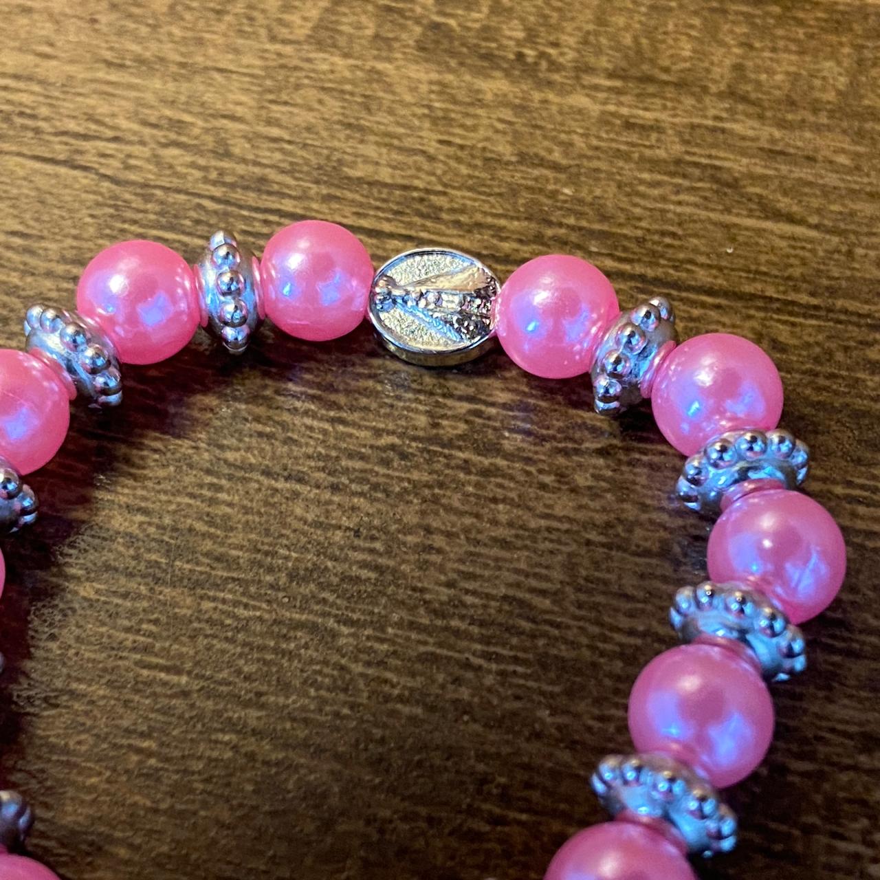 PULSEIRA PÉROLA INFANTIL NOSSA SENHORA APARECIDA ROSA (0 UNIDADES)