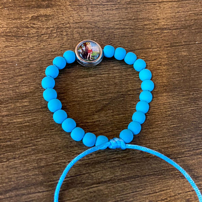 PULSEIRA EMBORRACHADA SÃO SEBASTIÃO AZUL REGULÁVEL (6 UNIDADES)