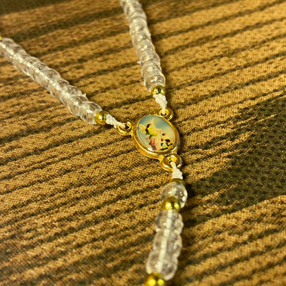 TERÇO MIÇANGA ANJO DA GUARDA 4MM   (1UNIDADE)