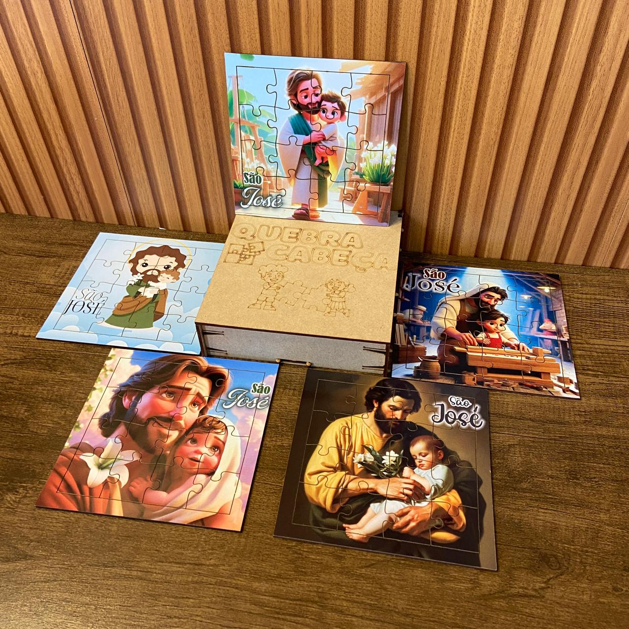 KIT QUEBRA CABEÇA INFANTIL MDF SÃO JOSÉ (5 UNIDADE)