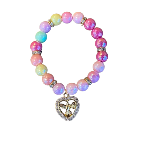 PULSEIRA PÉROLA INFANTIL COM PINGENTE DIVINO ESPÍRITO SANTO  (03 UNIDADES)