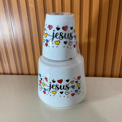 MORINGA DE PORCELANA JESUS 650ML (1 UNIDADE)