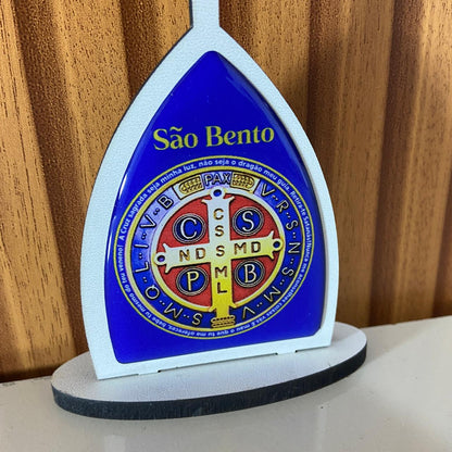 CAPELA MDF DESMONTÁVEL MEDALHA SÃO BENTO 11CM (1 UNIDADE)