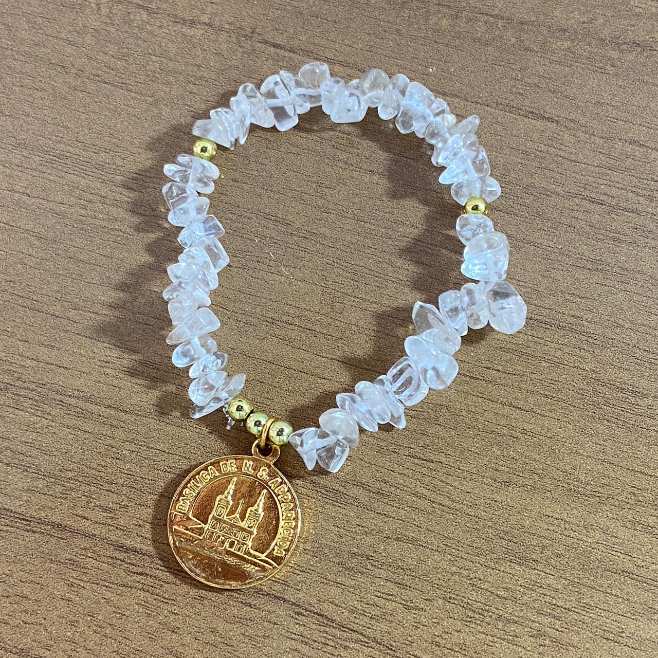 PULSEIRA CRISTAL NOSSA SENHORA APARECIDA  ( 1 UNIDADE)