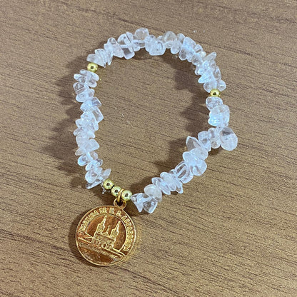 PULSEIRA CRISTAL NOSSA SENHORA APARECIDA  ( 1 UNIDADE)