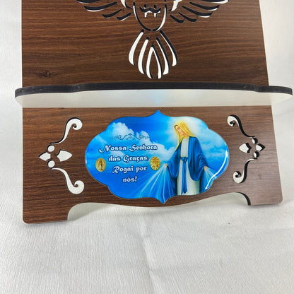 PORTA BIBLIA G NOSSA SENHORA DAS GRAÇAS 30X25 (1 UNIDADE)