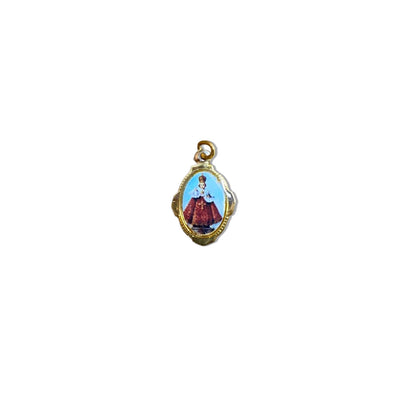 MEDALHA ALUMINIO MENINO JESUS DE PRAGA (12UNIDADES)