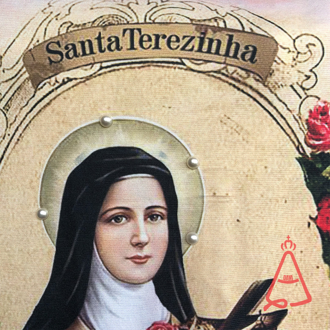 CAMISETA RELIGIOSA SANTA TERESINHA TAMANHO:G (1 UNIDADE)