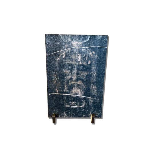 PLAQUINHA DE MESA MDF RESINADO SAGRADA FACE 19CM x 13CM  (1 UNIDADE)