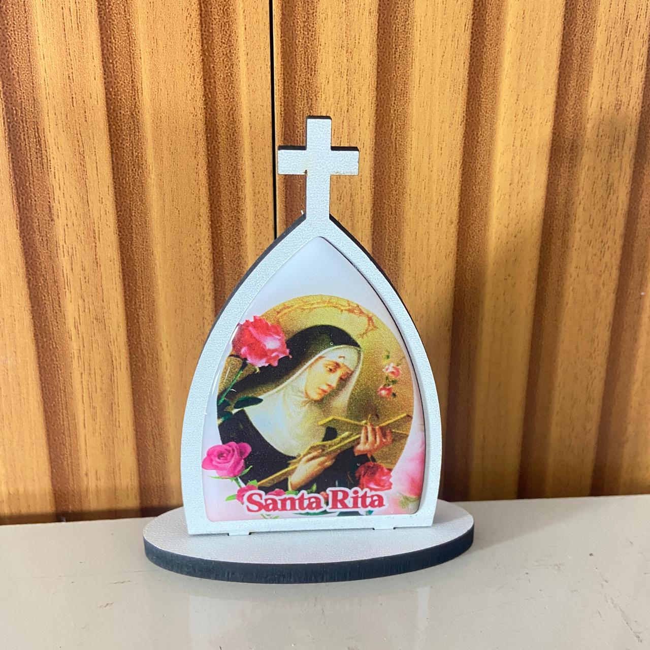 CAPELA MDF DESMONTÁVEL SANTA RITA DE CÁSSIA 11CM (1 UNIDADE)