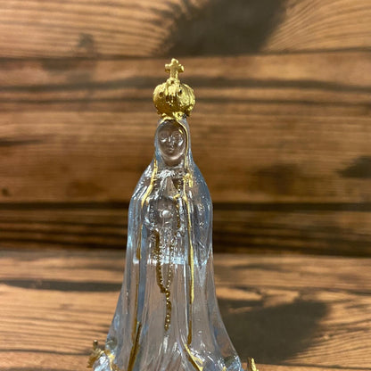 IMAGEM DE ACRÍLICO NOSSA SENHORA DE FÁTIMA 11CM (1 UNIDADE)