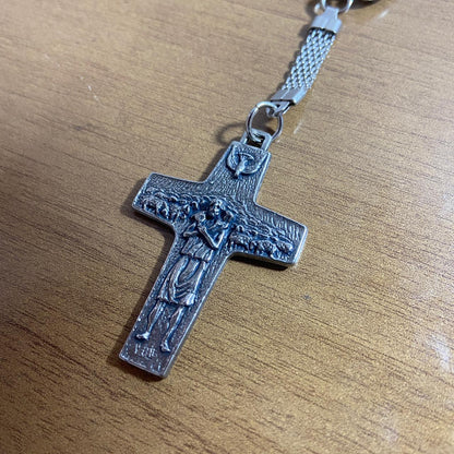 CHAVEIRO METAL CRUZ DO PAPA FRANCISCO  ( 6UNIDADES)