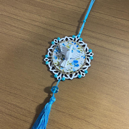 MANDALA DE BERÇO DIVINO ESPIRITO SANTO P AZUL (1 UNIDADE)